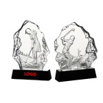 Custom Golf Crystal Trophy with Base (direct import)