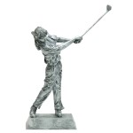 Logo Branded Signature Female Golf Figurine - 10 1/2"