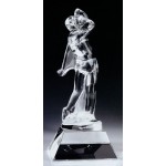 Promotional Large Crystal Golfer Trophy