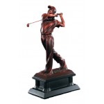 Logo Branded Golf, Male, Bronze Metalic Finish - 12"
