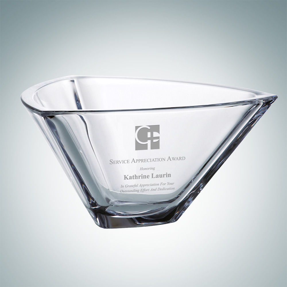 Custom Imprinted Triangle Bowl - Small Custom Imprinted Triangle Bowl - Small