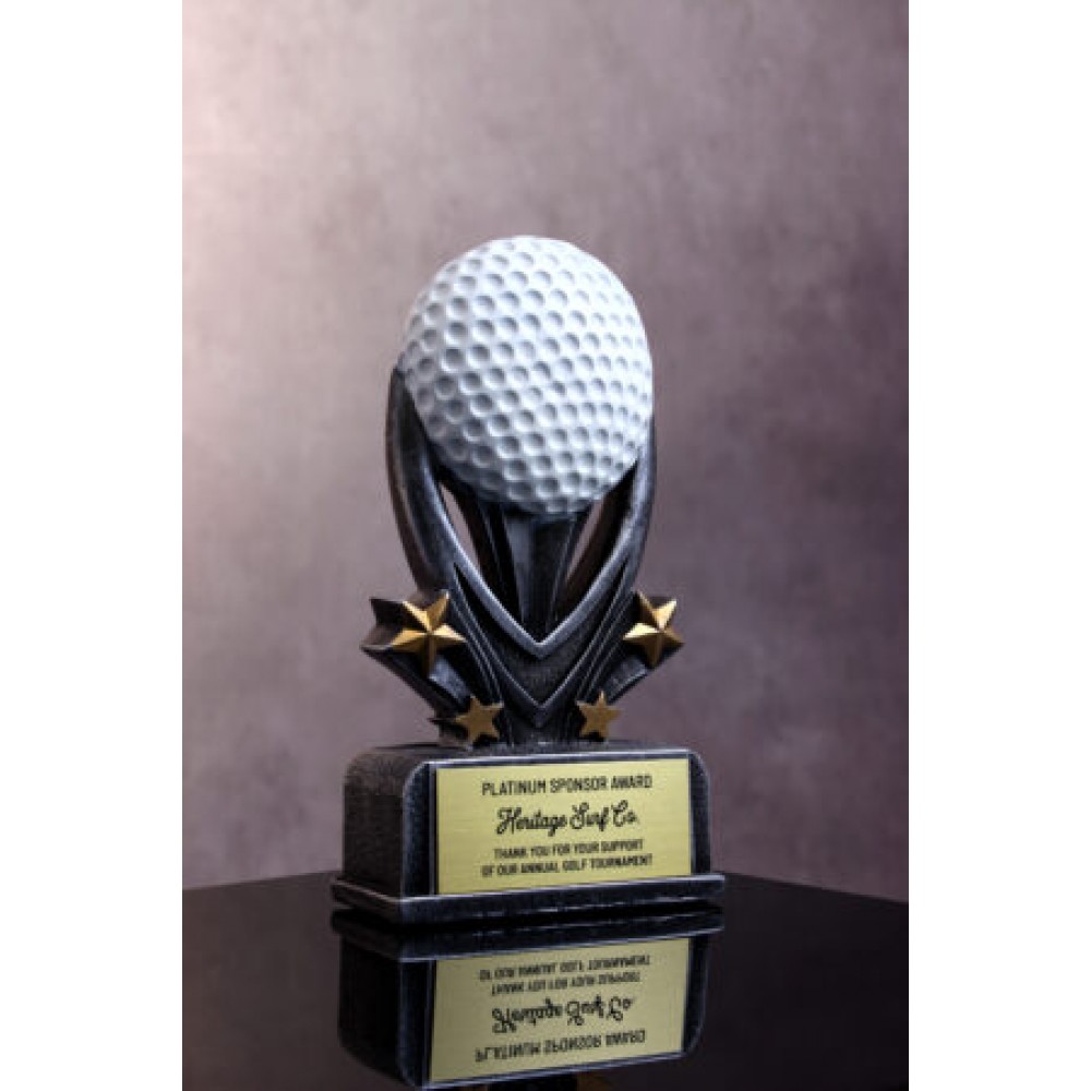 Logo Branded 5" Starters Resin Golf Award