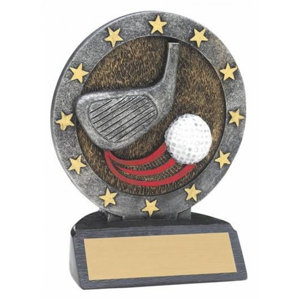 Promotional Golf All Star Resin Award - 4-1/2" Promotional Golf All Star Resin Award - 4-1/2"