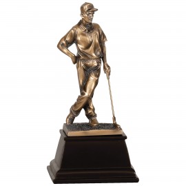 Golf Award, Male Figure, 9"H Custom Imprinted