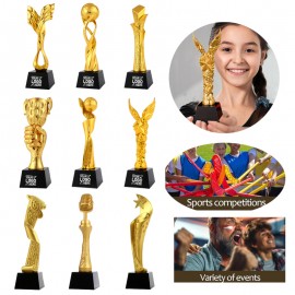 Custom Custom Resin Gold Plated Award Trophy Competition Prizes For Events