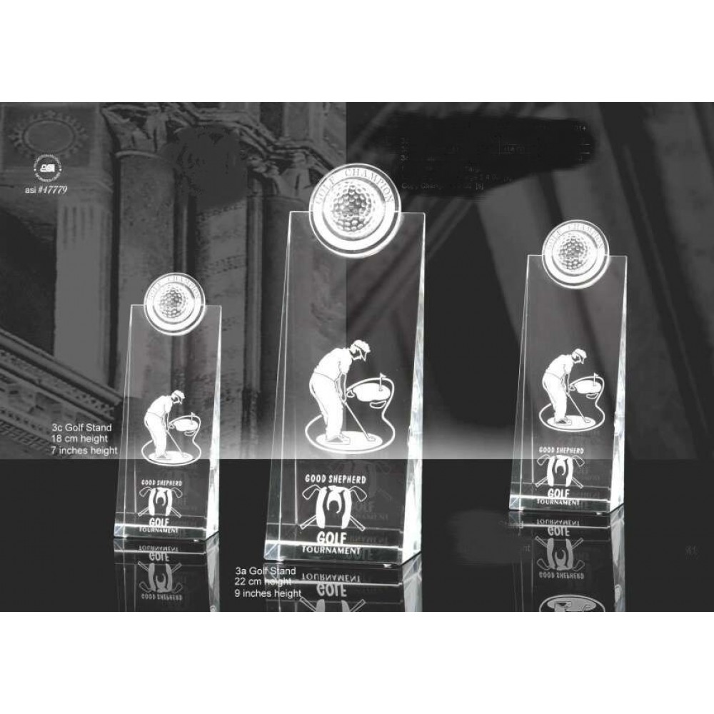 Crystal Golf Award (8") Custom Imprinted Crystal Golf Award (8") Custom Imprinted