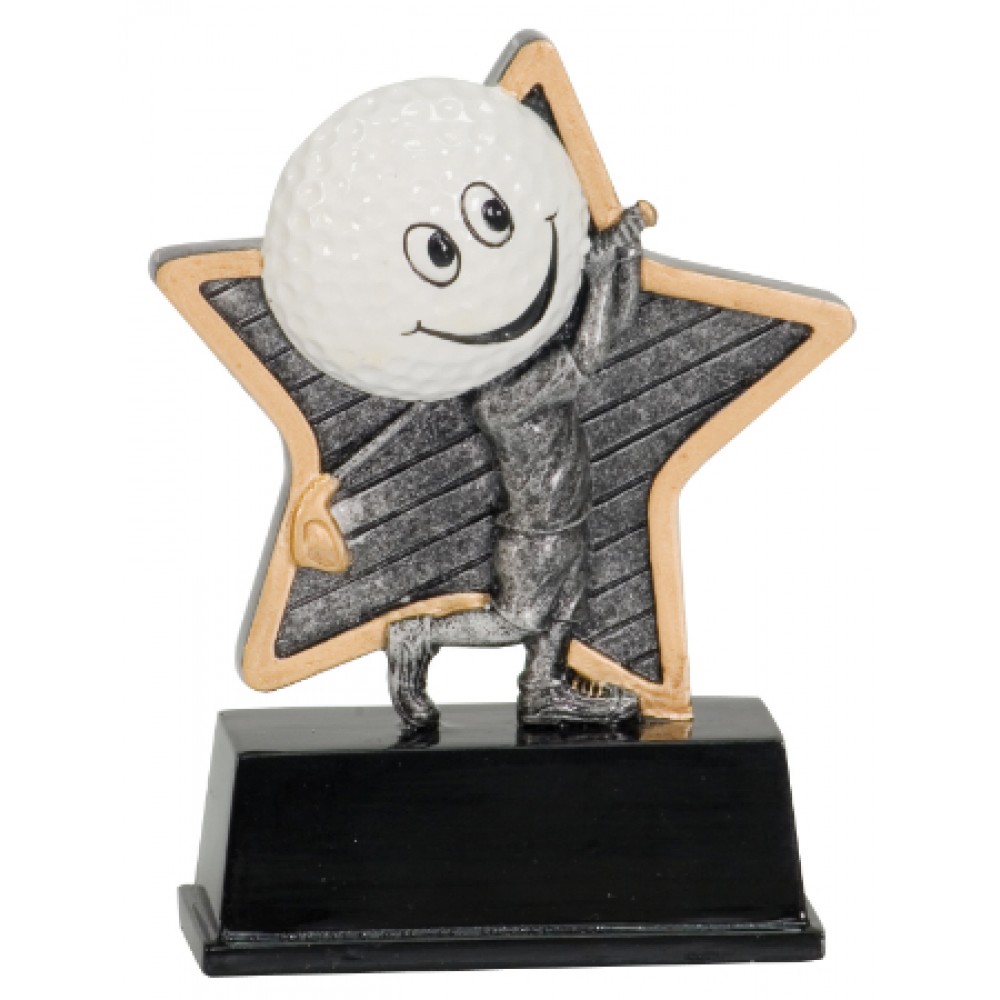 Promotional Golf Little Pals Resin Award - 5" Tall
