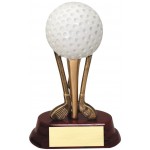Golf Ball on Clubs - 6" Custom Imprinted