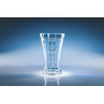 11" Trans Cup Crystal Award Custom Branded