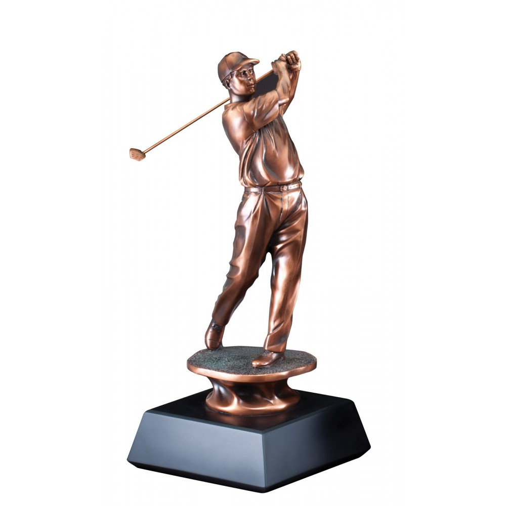 Golfer Swinging - Male 21" Tall Logo Printed