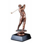 Golfer Swinging - Male 21" Tall Logo Printed