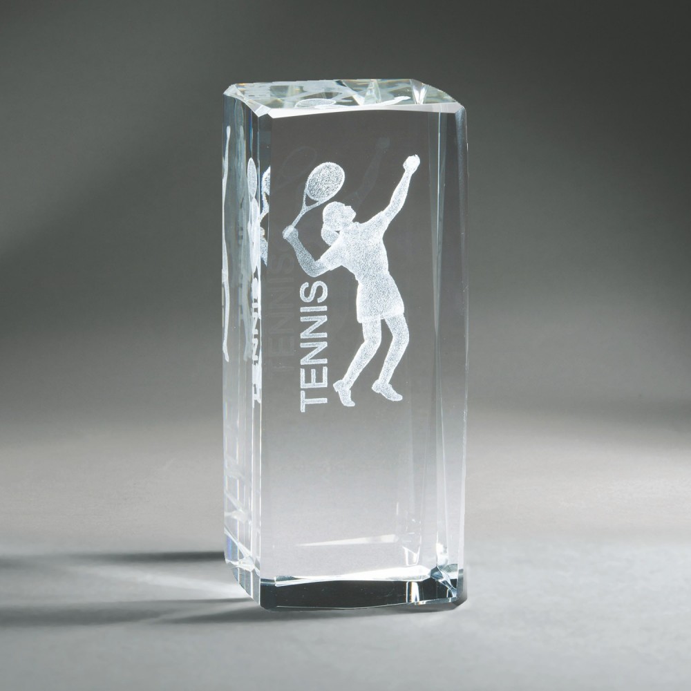 Custom Female Tennis Crystal Tower Custom Female Tennis Crystal Tower