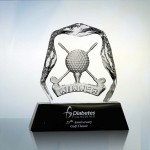 Custom Crystal Golf Award