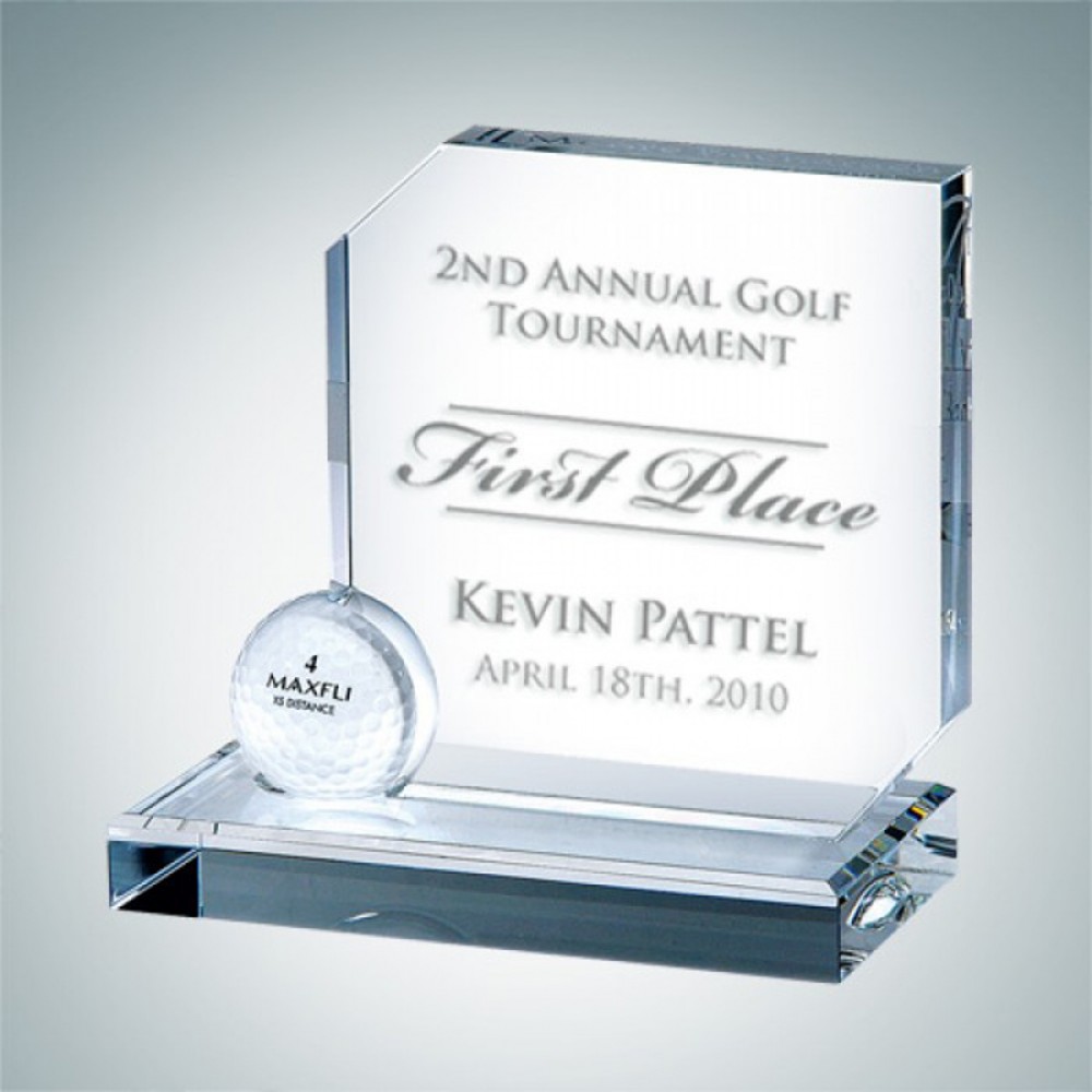 Hole in One Optical Crystal Award Custom Imprinted Hole in One Optical Crystal Award Custom Imprinted