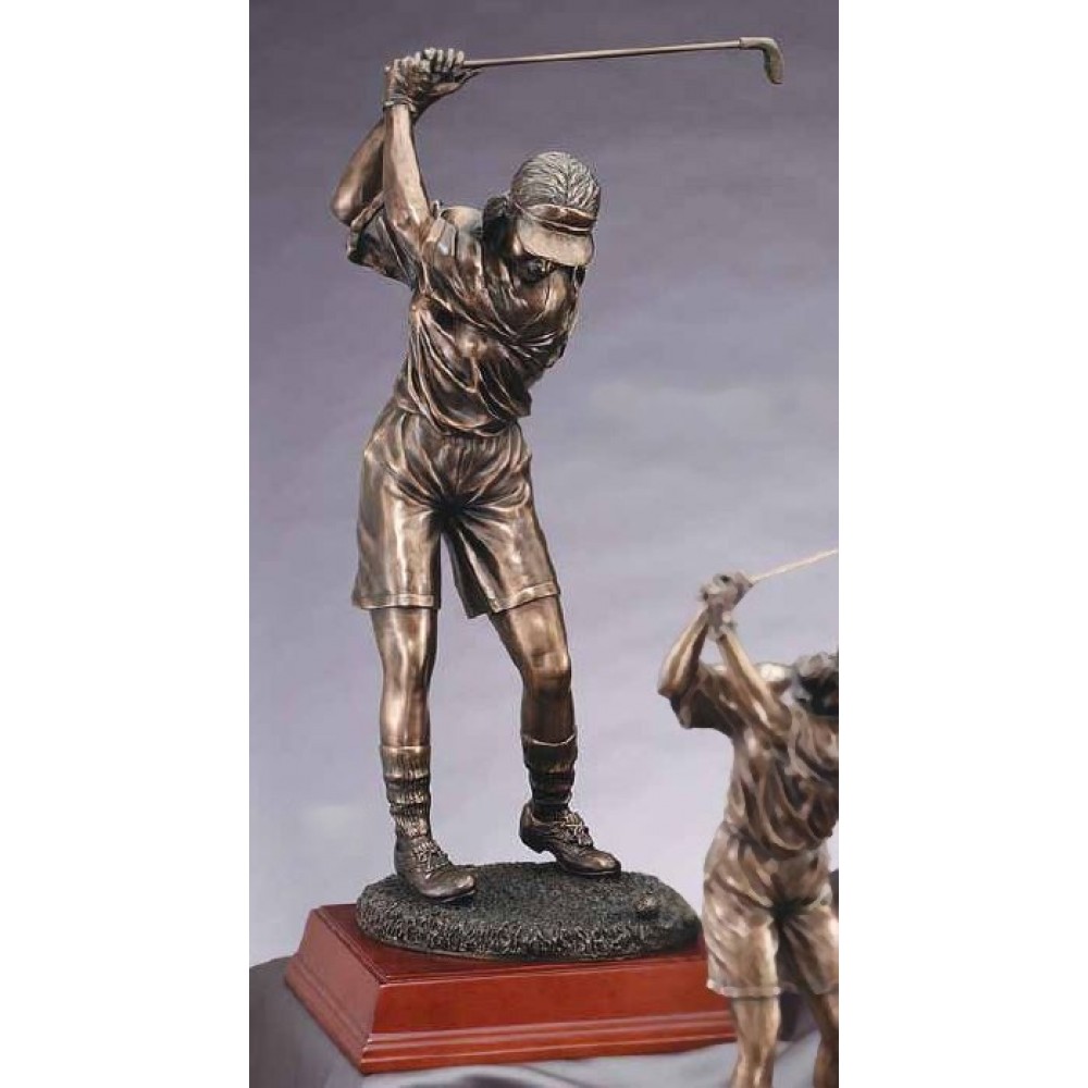 Logo Printed Majestic Resin Female Golfer (22 1/2")