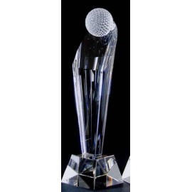 Abstract Golf Trophy (12 1/2"x3 1/8") Logo Printed  Abstract Golf Trophy (12 1/2"x3 1/8") Logo Printed