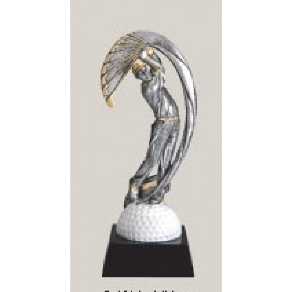 Promotional 7" Male Golf Motion Xtreme Resin Trophy