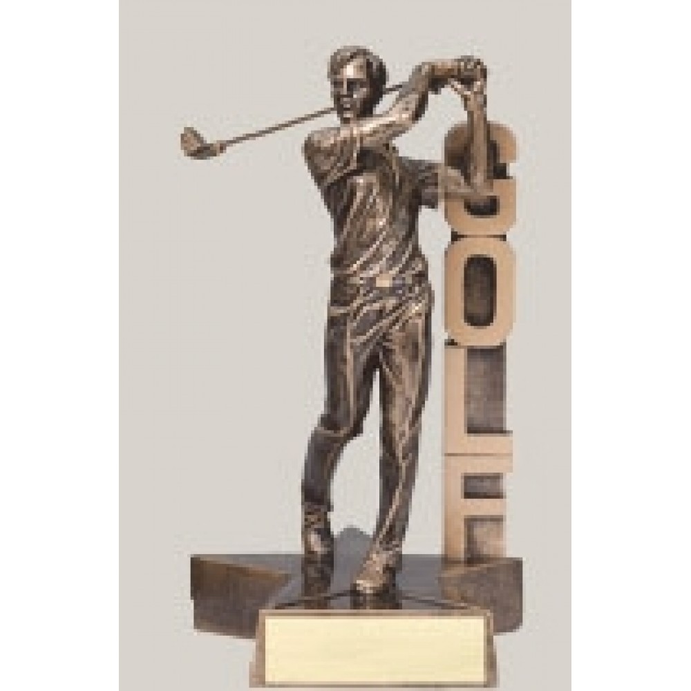 Customized 8.5" Male Golf Billboard Resin Series Trophy