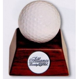 Promotional Rosewood Finish Hole In One Golf Ball Stand