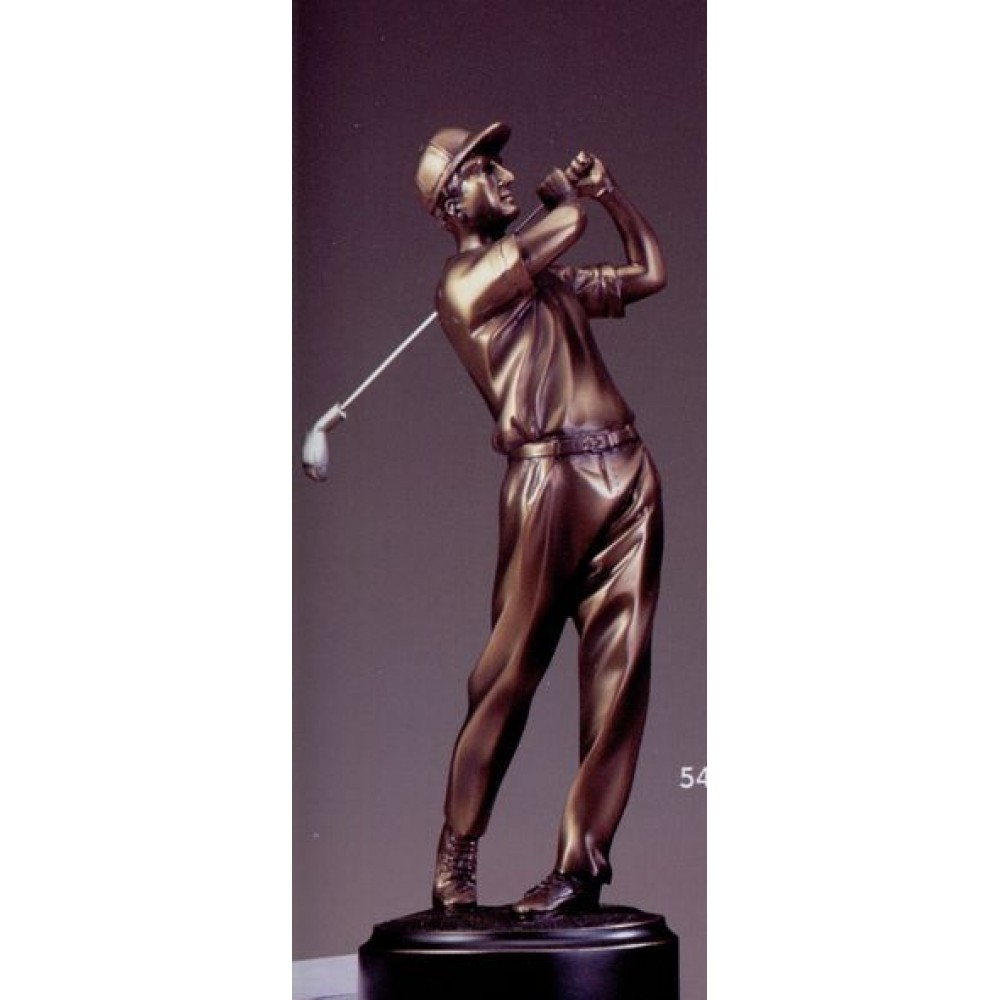 Personalized Third Place Golfer Trophy (4"x11 1/2")