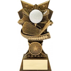 Logo Branded Golf 3D Design Resin Award - 6" Tall