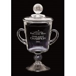 11" Cup Ranier Golf Award w/Golf Ball Topper Logo Printed