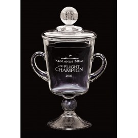 12" Cup Ranier Golf Award w/Golf Ball Topper Custom Imprinted