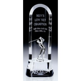 Customized Large Half Moon Golfer Trophy  Customized Large Half Moon Golfer Trophy