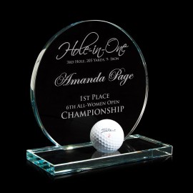 Personalized Jade Golf Ball Award - Medium