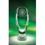 11" Profile Cup Crystal Golf Award Logo Printed