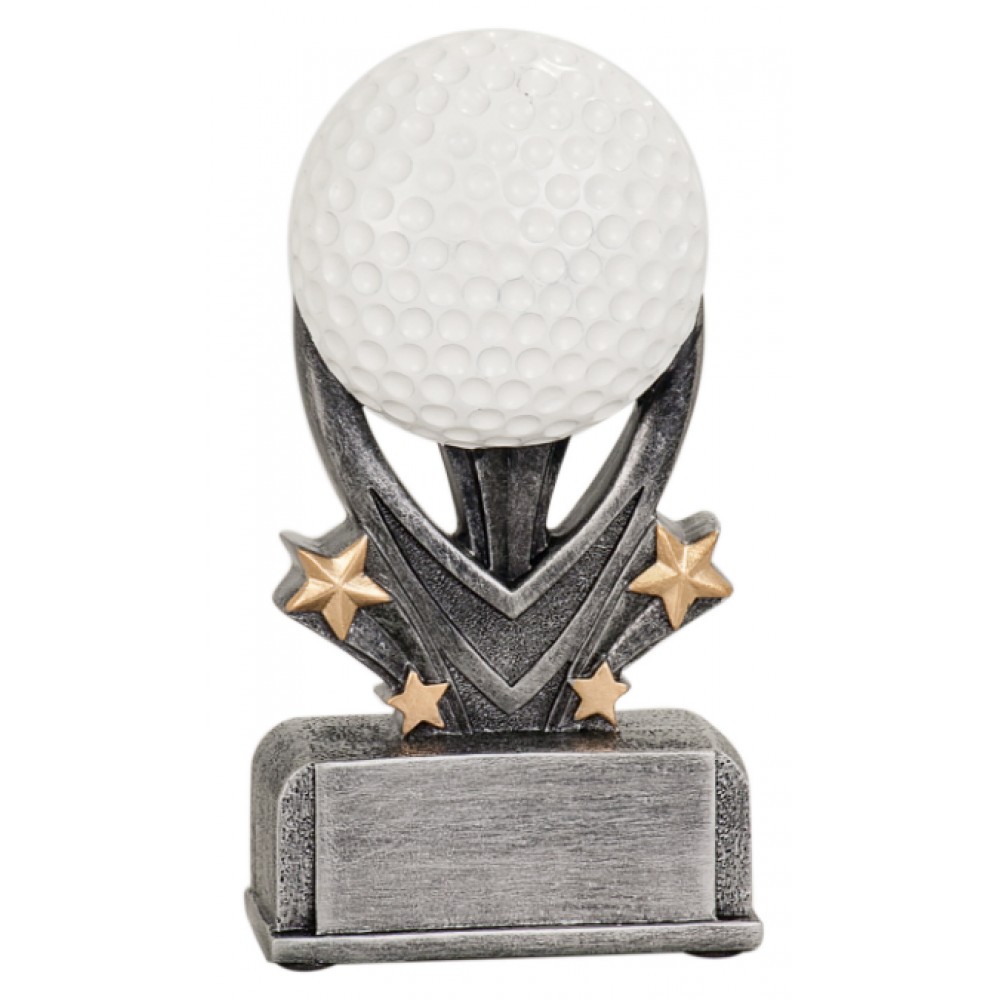 Customized Varsity Sport Resin Golf Award - 5 1/2"