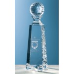 Logo Branded Gate Tower Award w/Optic Golf Ball