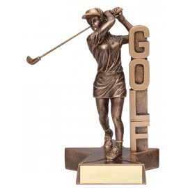 Golf, Male - Billboard Resins - 6-1/2" Custom Imprinted