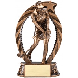 Personalized Golf, Female - Running Star Stands - 7-1/2"  Personalized Golf, Female - Running Star Stands - 7-1/2"