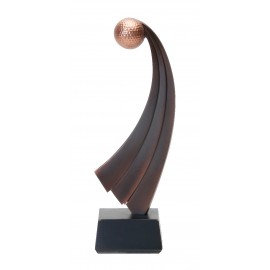 Golf Award, Bronze Metalic Finish - 8" Custom Branded