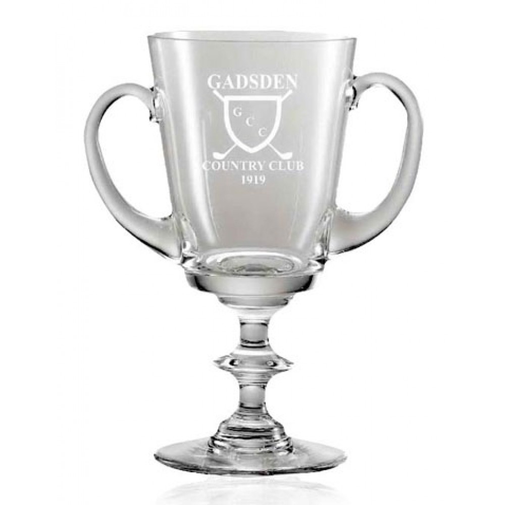 Lead-Free Crystal Loving Cup Trophy Custom Branded Lead-Free Crystal Loving Cup Trophy Custom Branded