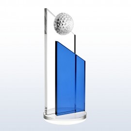 Blue Success Golf Logo Printed