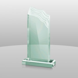 Customized Jade Green Acrylic Summit Award II (9 1/4"x5"x2")