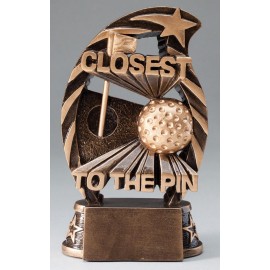 Promotional "Closest to the Pin" Golf Award - 6 1/2"