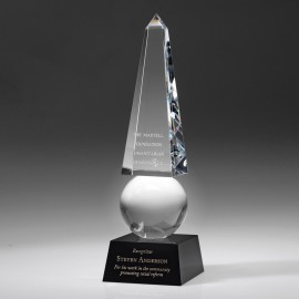 9" Monumental Obelisk Award Custom Imprinted