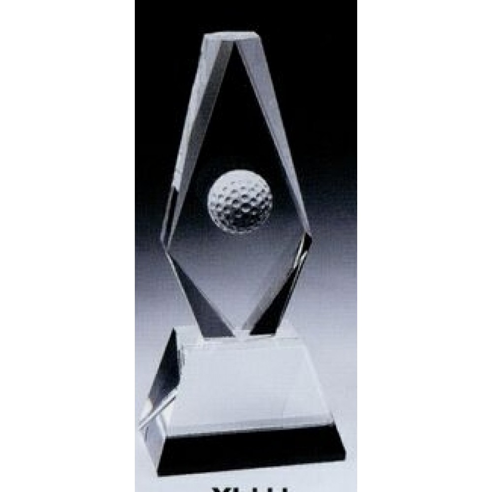 Custom Small Golf Ball Diamond Trophy