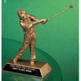 Promotional Male Golf Driver Trophy (8")