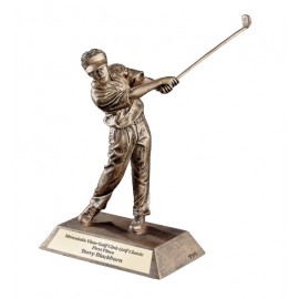 8" Male Golf in Gold Custom Imprinted  8" Male Golf in Gold Custom Imprinted