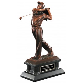 16" Bronze Male Golf Award Custom Imprinted