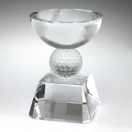 Promotional 7" Crystal Award - Golf Chalice