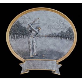 Promotional Golf, Female - Oval Sport Legend Plates - 6"