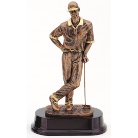 Golfer - Male 10" Tall Logo Printed