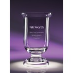 Custom Engraved 11.5" Narrative Cup Crystal Award