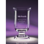 Custom Engraved 11.5" Narrative Cup Crystal Award