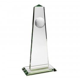 Logo Branded 9" Award - Golf Obelisk